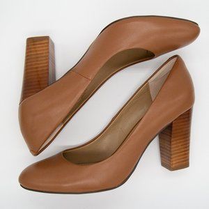 Brown Leather Isola Eleni Pumps 8.5